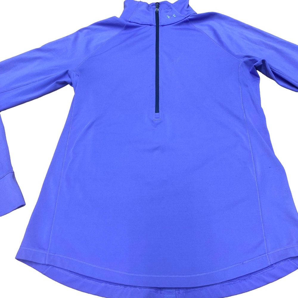Under Armour Pullover Womens Medium Purple Fleece Quarter Zip